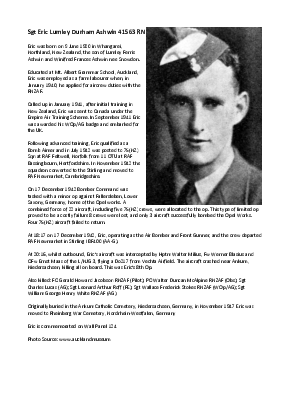 A preview of a PDF biography for Ashwin, Eric Lumley Durham